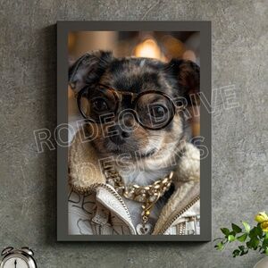 FASHIONABLE CHIHUAHUA WALL ART 11X17 PRINT POSTER GIFT FOR CHIHUAHUA LOVERS